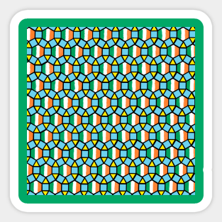 Irish Flag Tessellation Sticker